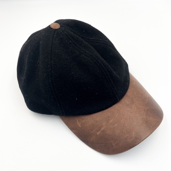 Crowncap Adjustable Ballcap with Leather Visor - Picture 3 of 8